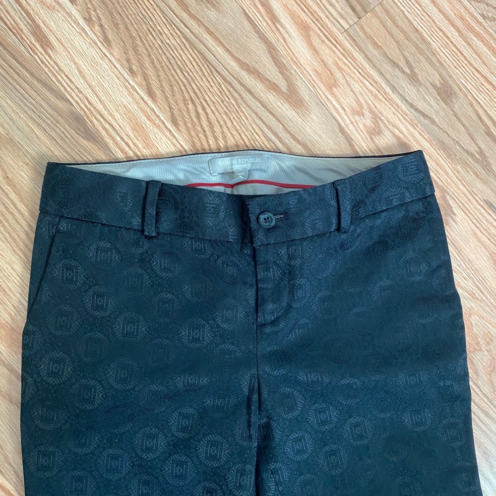 Black Pattern Work Pant - Picture 2 of 7